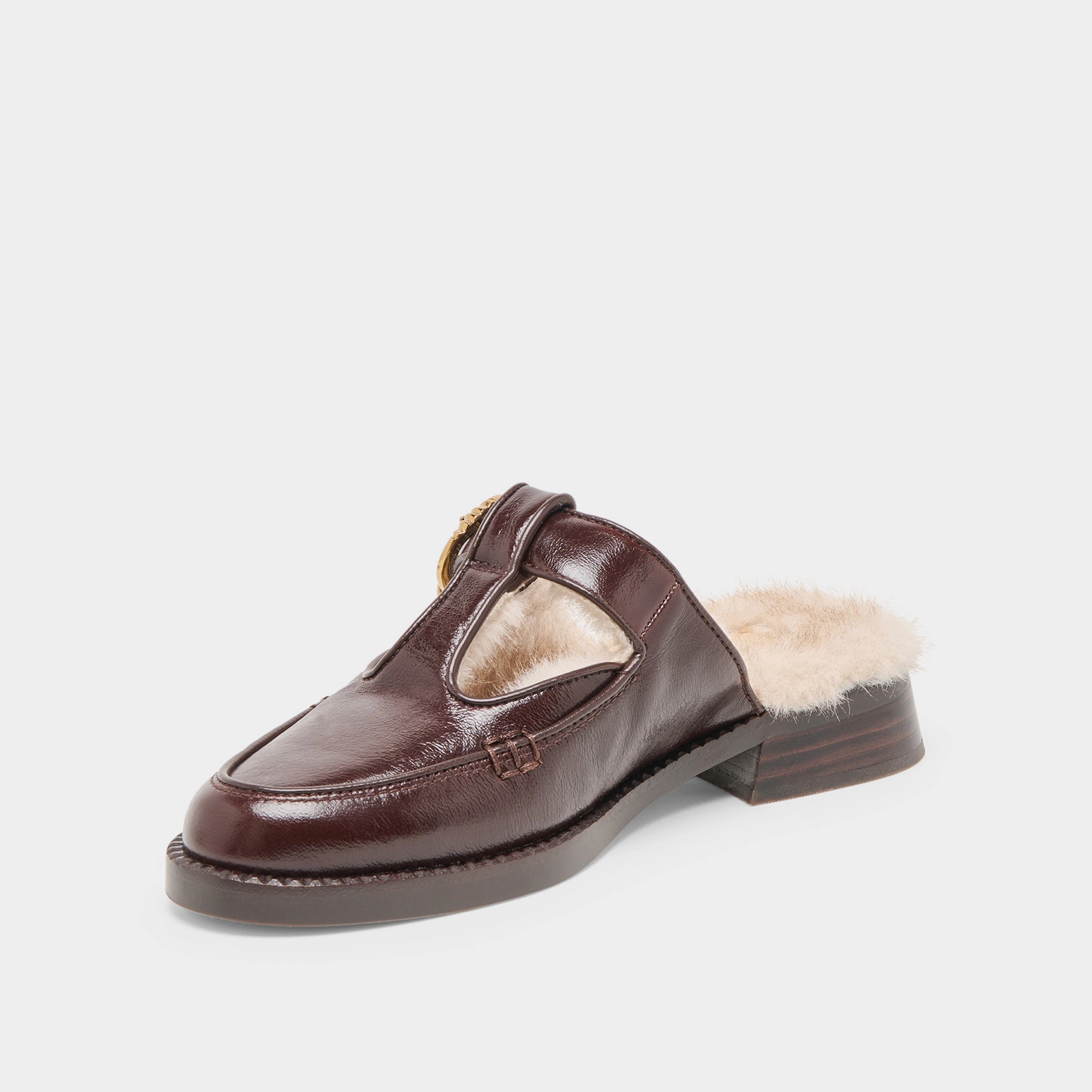 HARLAH PLUSH FLATS CHOCOLATE LEATHER Spring Spark