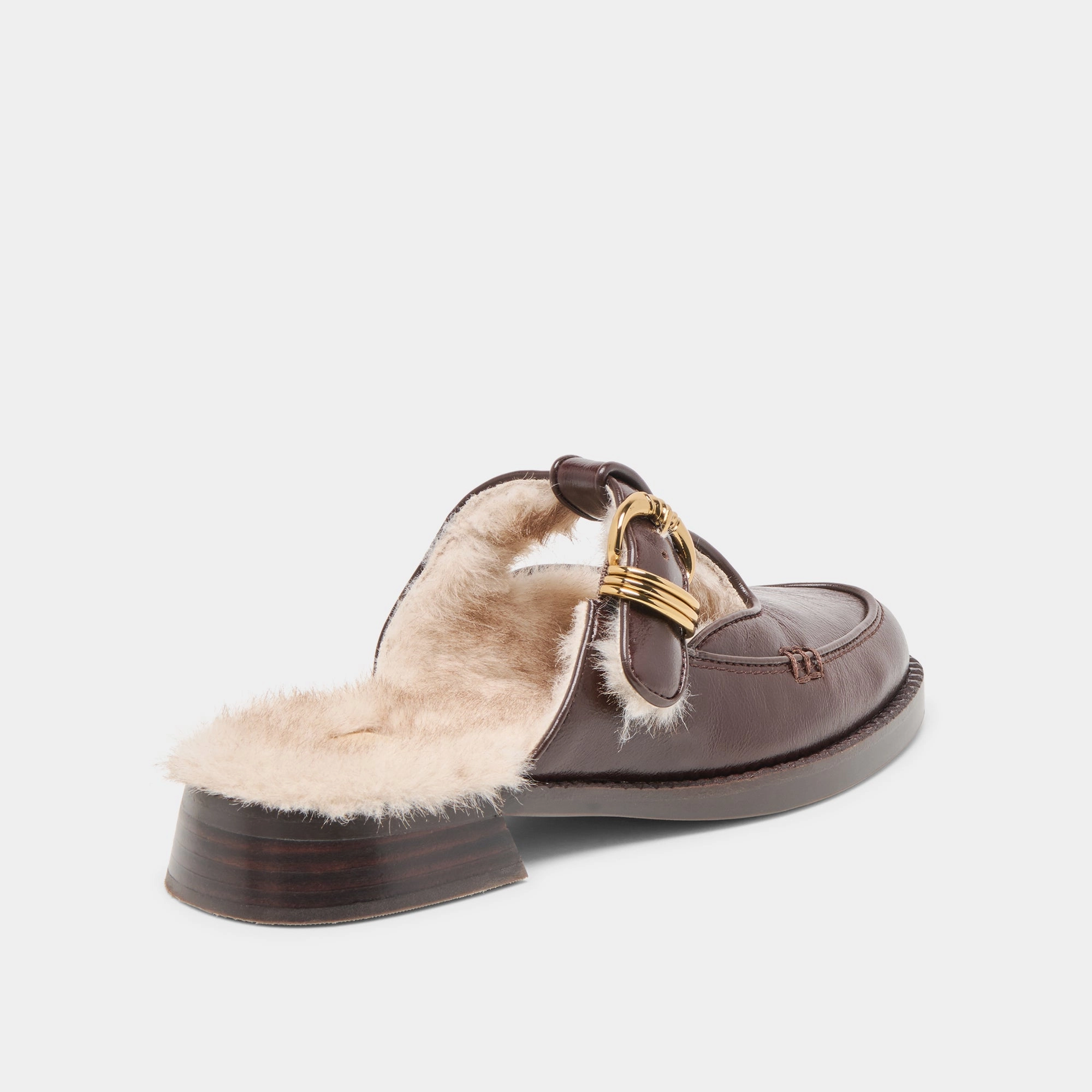 HARLAH PLUSH FLATS CHOCOLATE LEATHER Versatile Spark Chic Booties