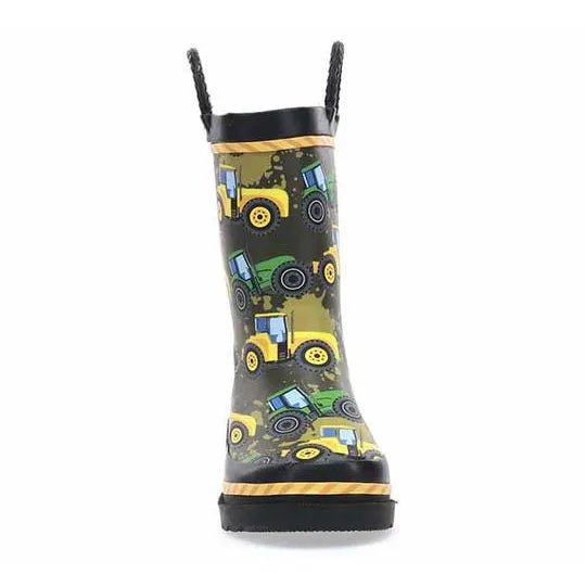 Iconic wear Alluring Children's Tractor Tough Rain Boots 2410788B