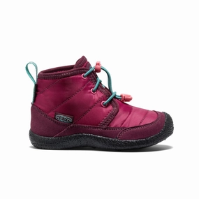 Little Kids' Howser II Waterproof Chukka  |  Beaujolais/Pool Blue Clean Finish