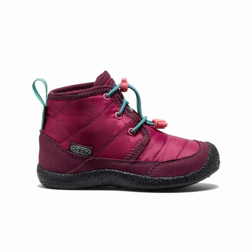 Little Kids' Howser II Waterproof Chukka  |  Beaujolais/Pool Blue Clean Finish