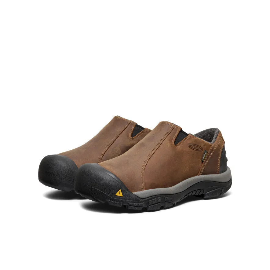 Simple Walk Men's Brixen Waterproof Shoe Wide  |  Slate Black/Madder Brown