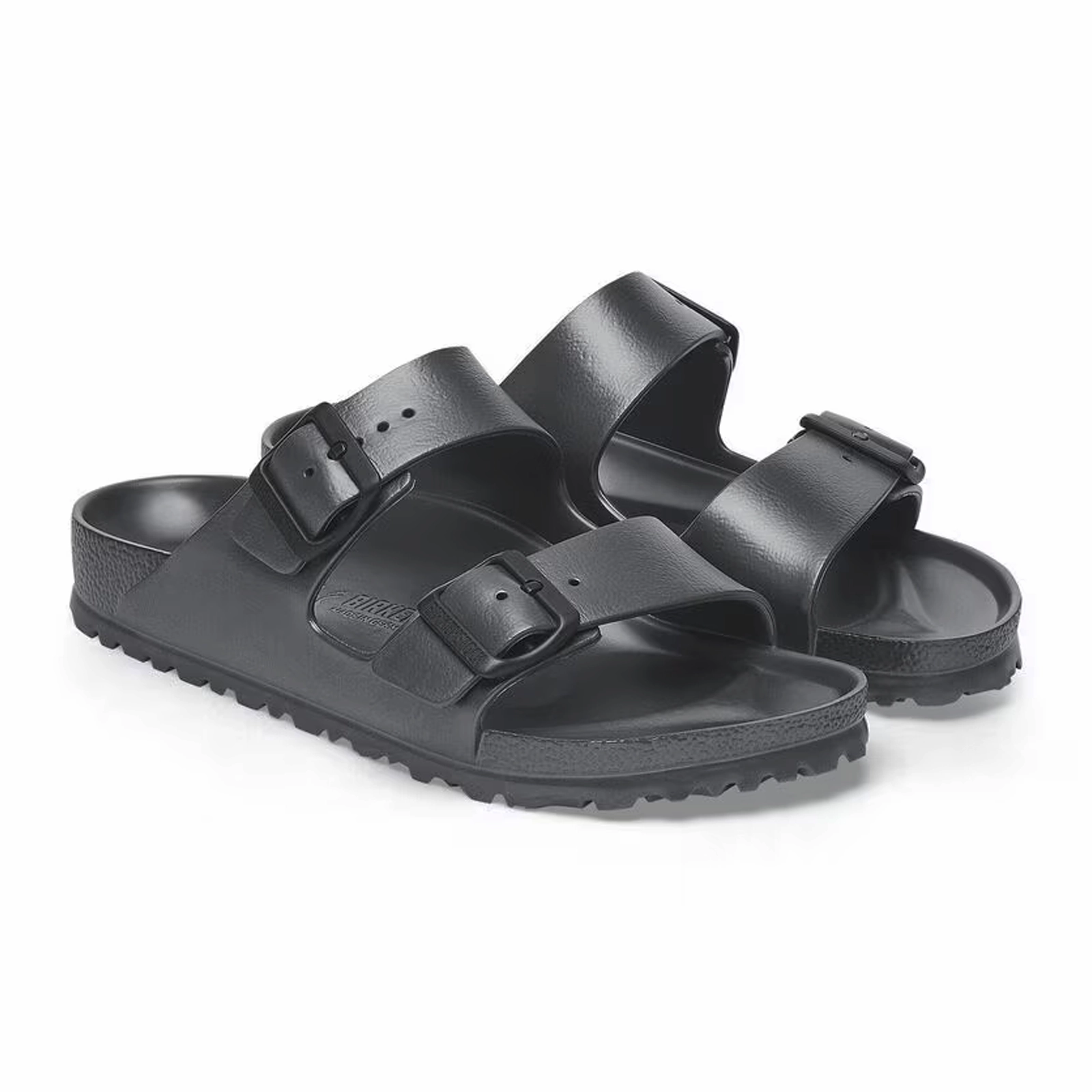 Birkenstock Arizona EVA Slide Sandal (Men) - Metallic Anthracite No Friction Anti Skid