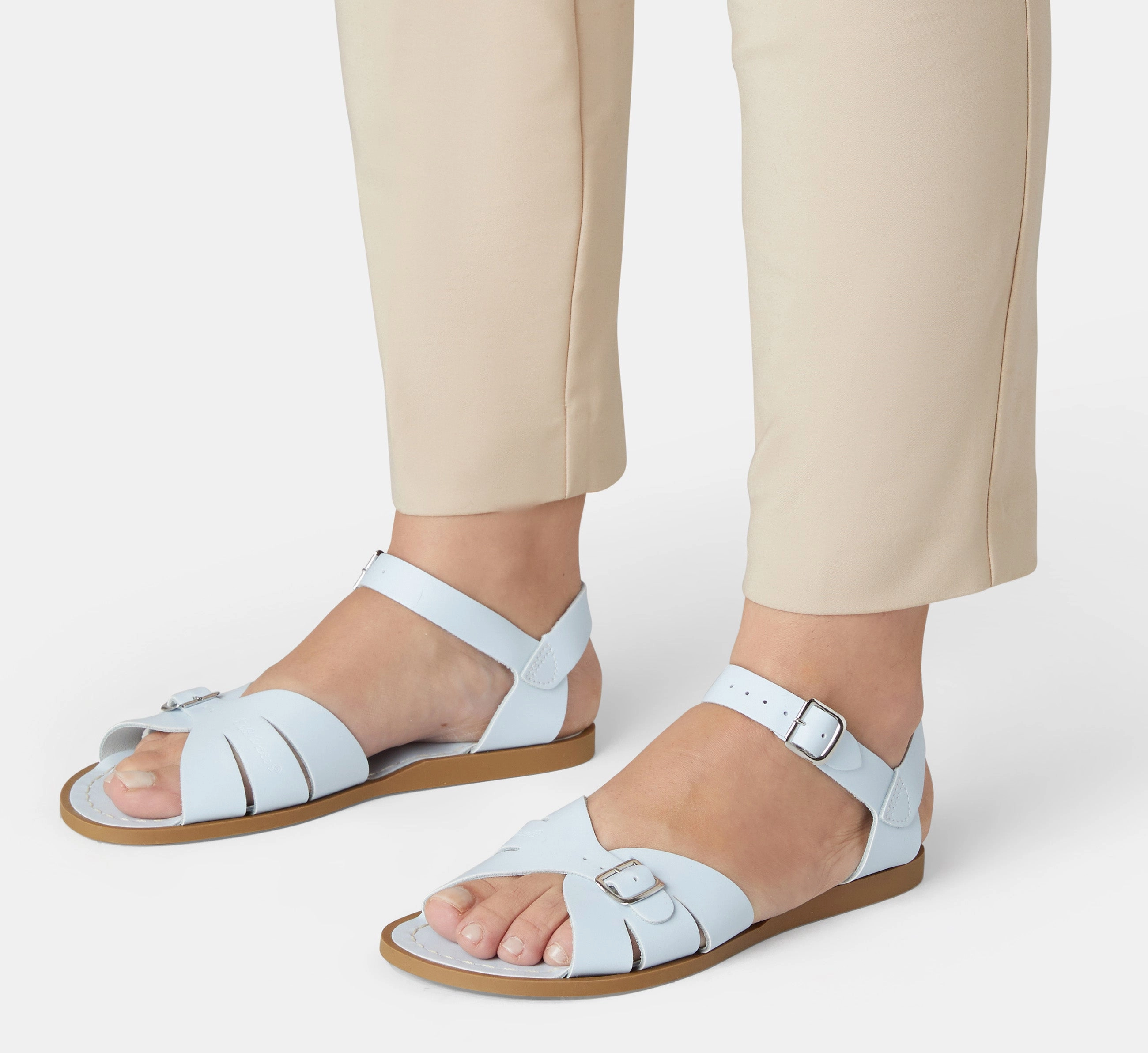 Aeration Channel System Classic Light Blue Womens Sandal