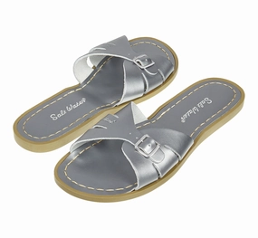 Classic Slide Pewter Womens Sandal Sea View