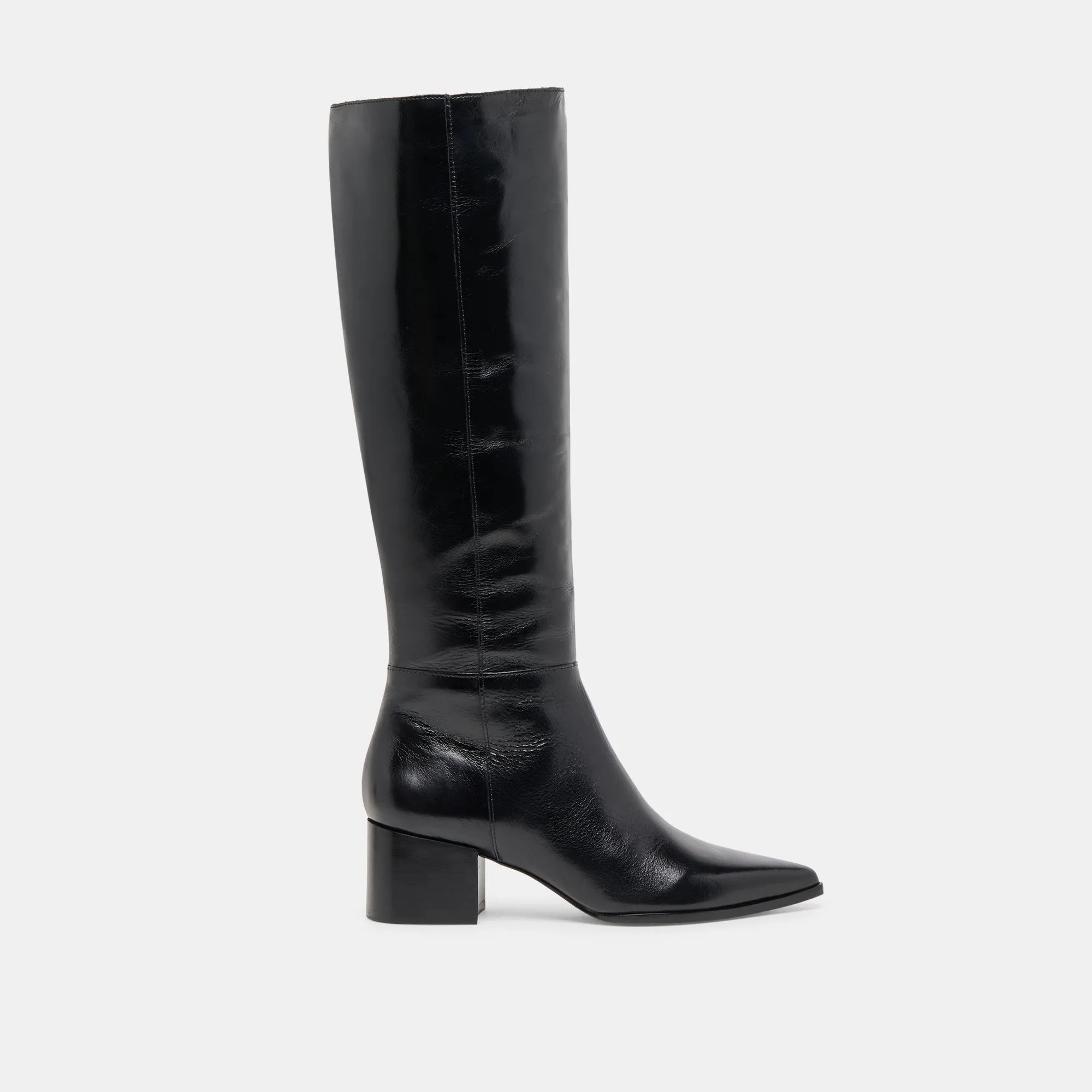 Structured chic KIRSON BOOTS BLACK LEATHER