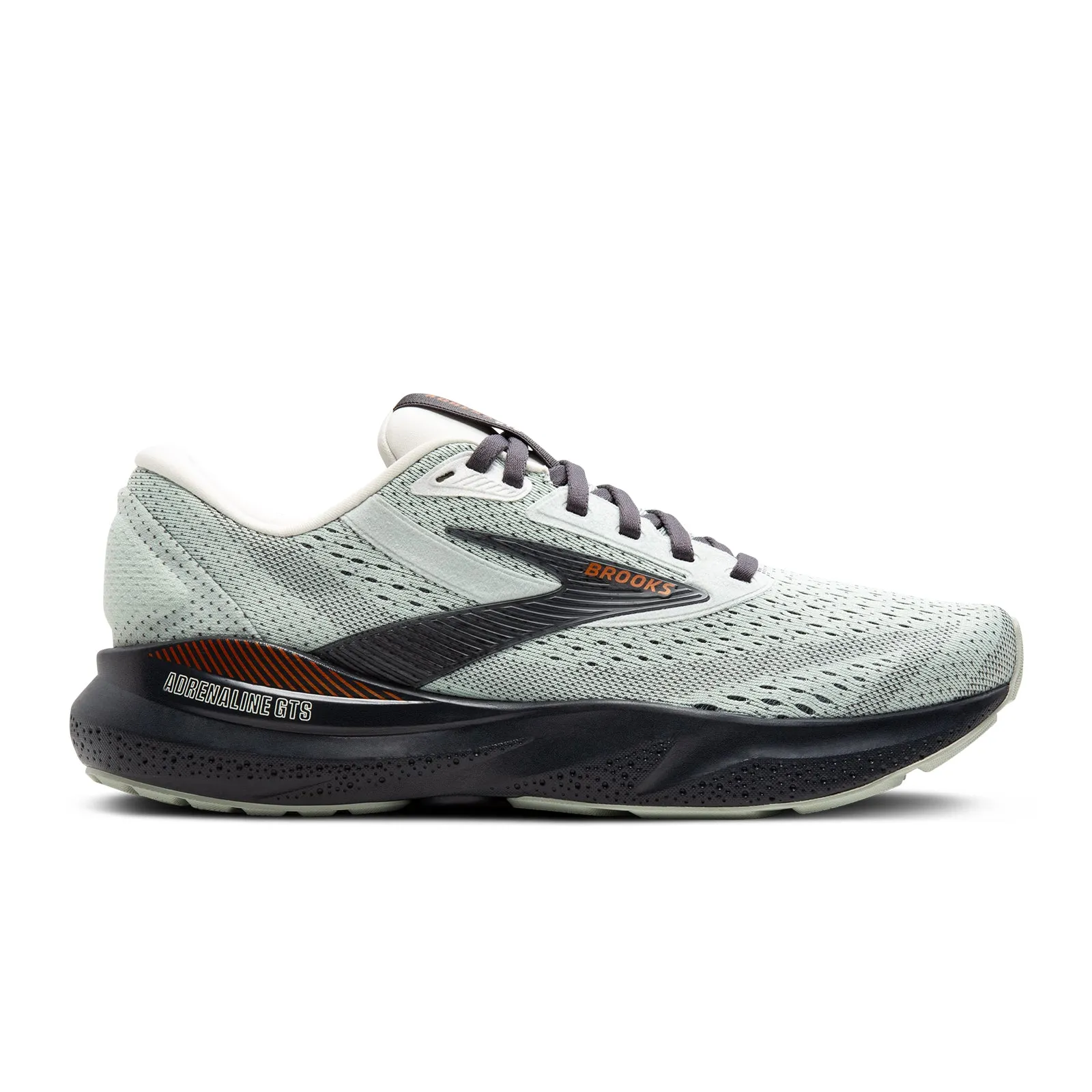 Brooks Adrenaline GTS 24 Running Shoe (Women) - Mercury/Ebony/Copper Flexible TPU Shank Padded Interior Snow Trekker