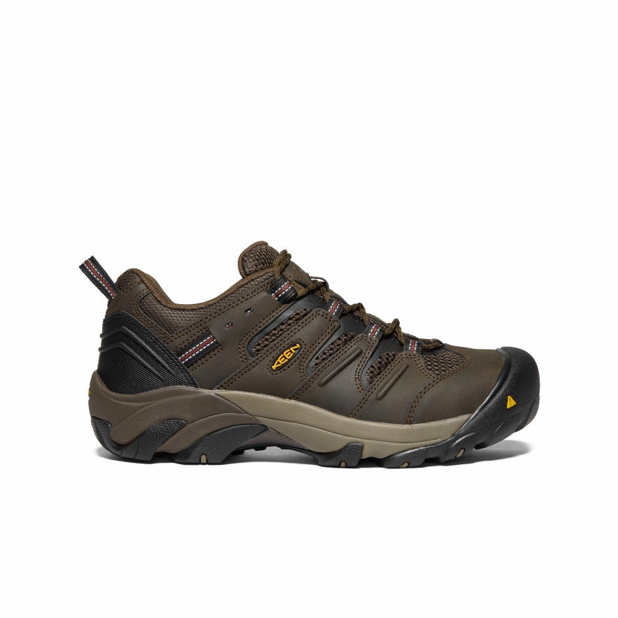 Flex Groove Technology Men's Lansing Low (Steel Toe)  |  Cascade Brown/Fired Brick