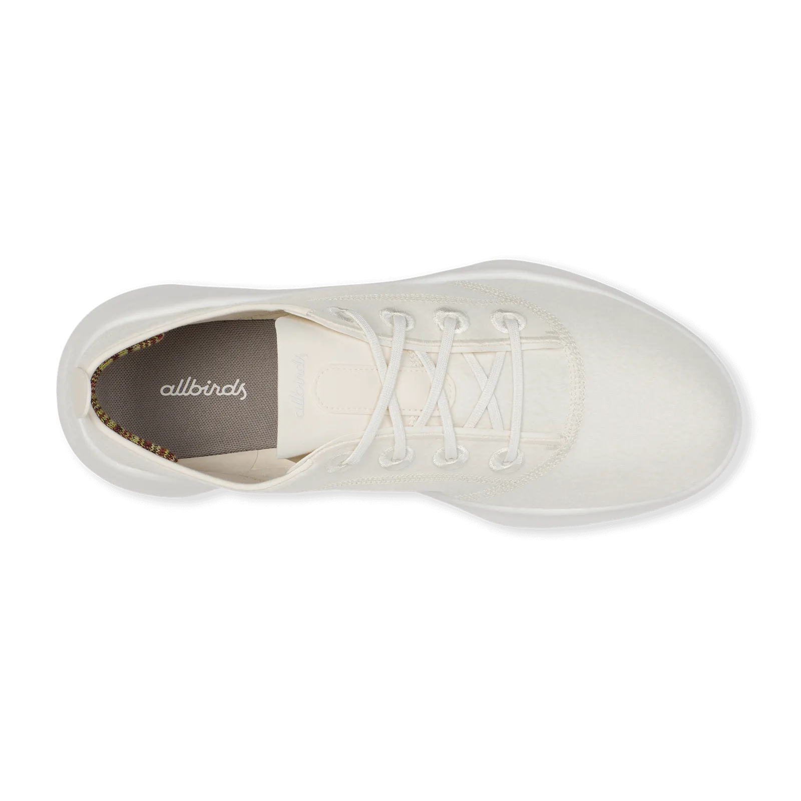 Foot Style lace - up Women's SuperLight Wool Runner - Natural White (Blizzard Sole)