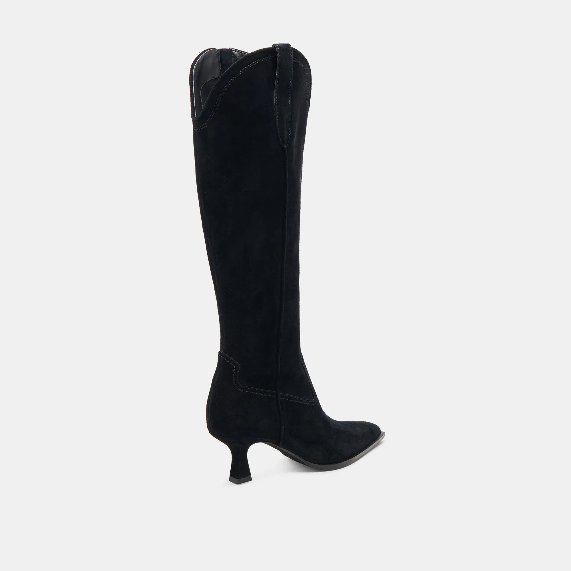 Temperature Regulating Fabrics Quiet Step ARIANA BOOTS ONYX SUEDE