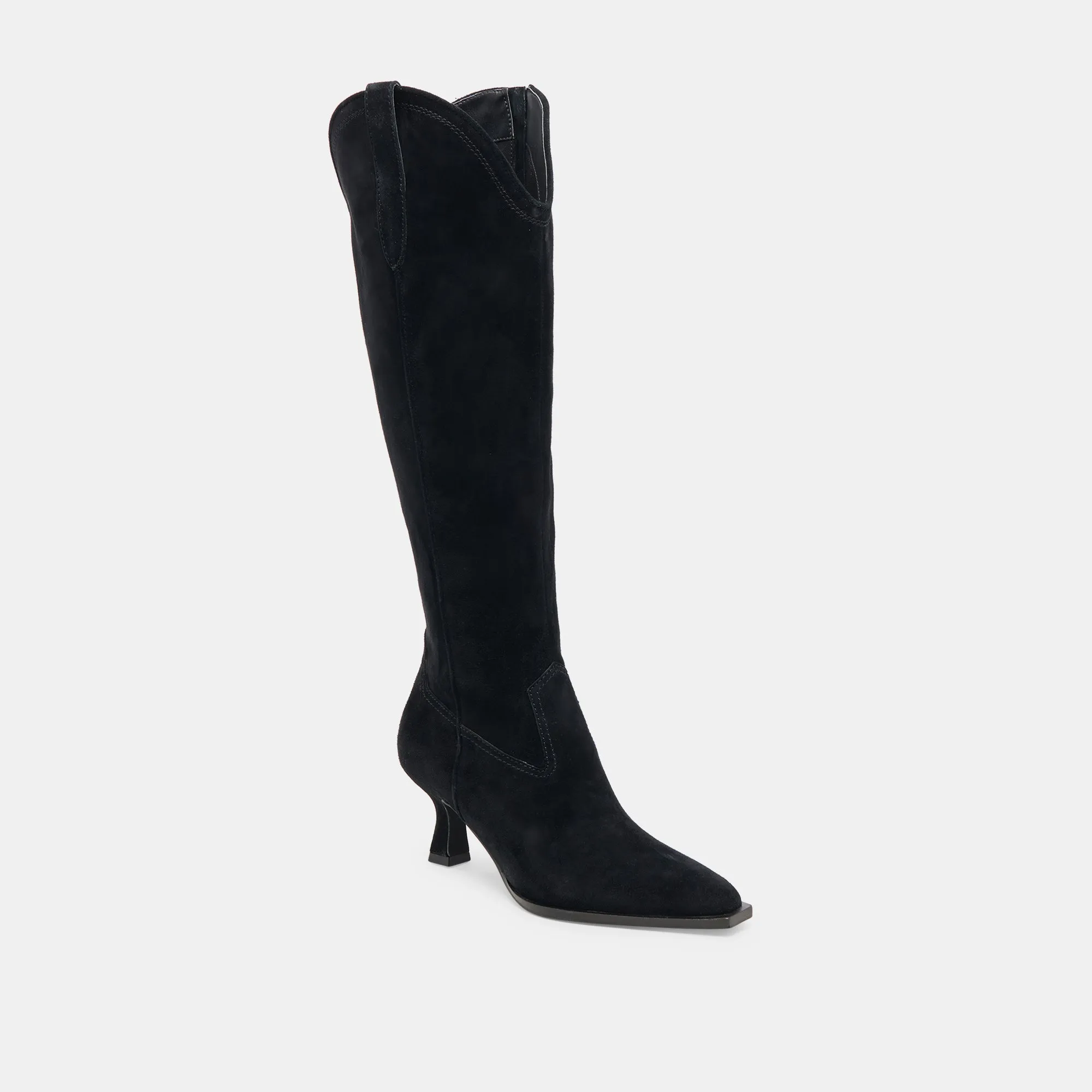 Comfortable Fitment Bonded Midfoot ARIANA BOOTS ONYX SUEDE