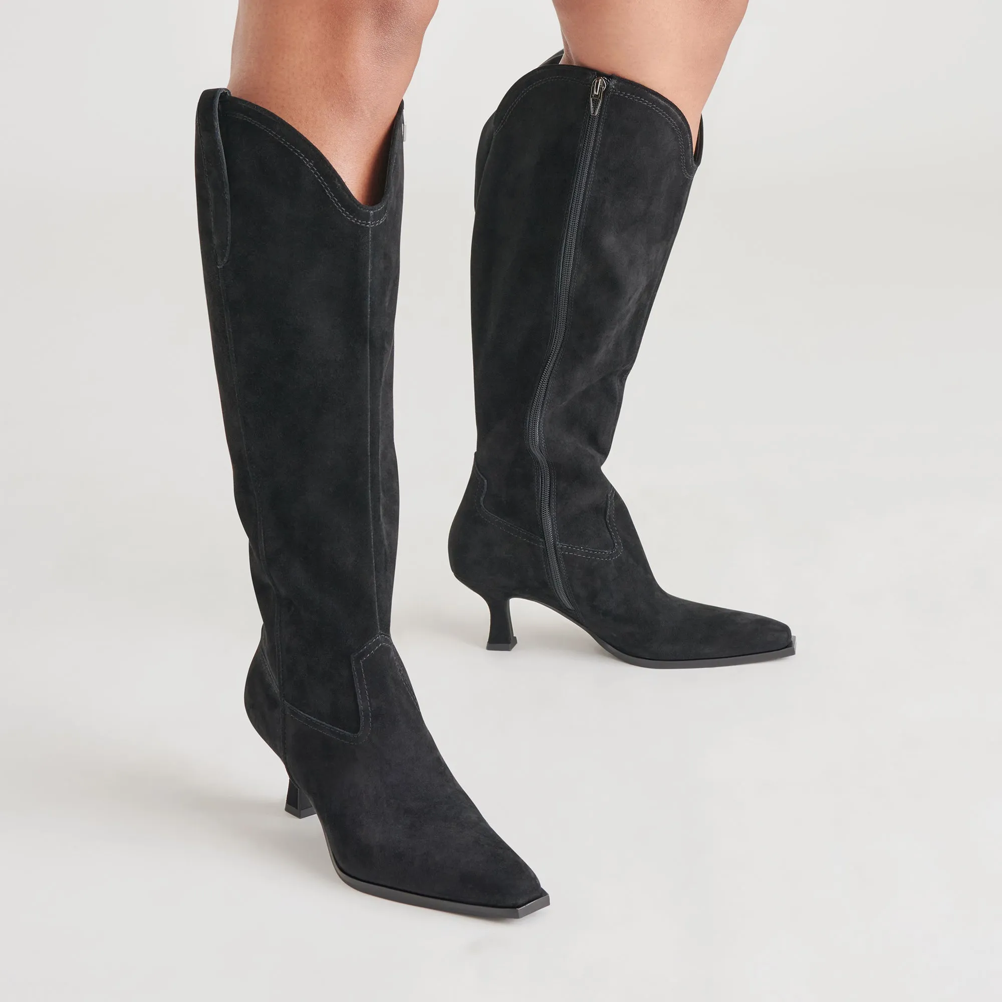 Support Foam Non Irritating Seams ARIANA BOOTS ONYX SUEDE