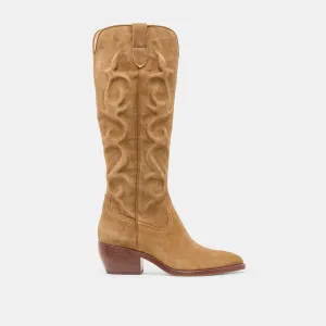 MIRLA BOOTS LT BROWN SUEDE Multi Layer Cushioning
