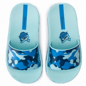 IPANEMA Kids Slipper in Turquoise Blue Hydrophobic Upper Recycled Material Build