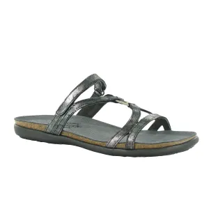Innovative Features Adjustable Naot Carmen Slide Sandal (Women) - Metallic Onyx Leather