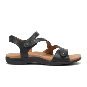 Easy To Clean Taos Big Time Backstrap Sandal (Women) - Black