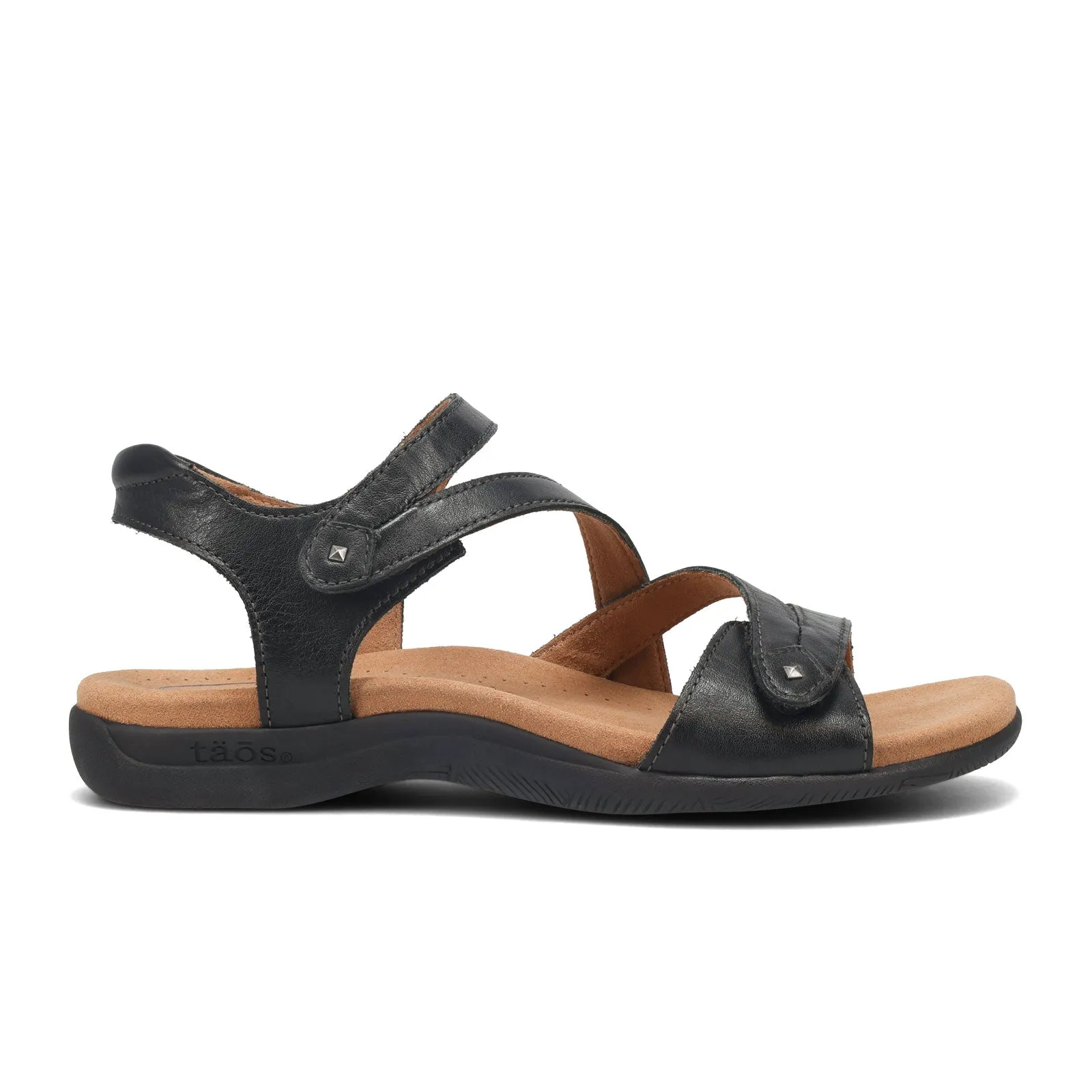 Taos Big Time Backstrap Sandal (Women) - Black Stay Cool