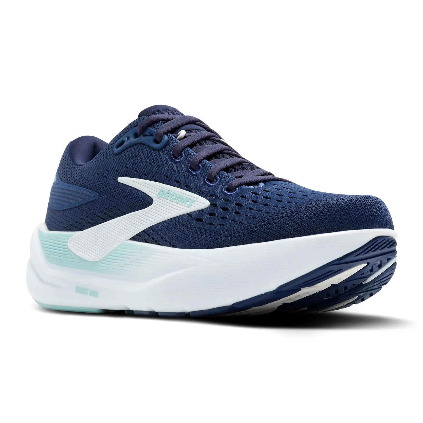 Seamless Comfort Windy Weather Brooks Ghost Max 3 Running Shoe (Women) - Navy/Peacoat/Clearwater