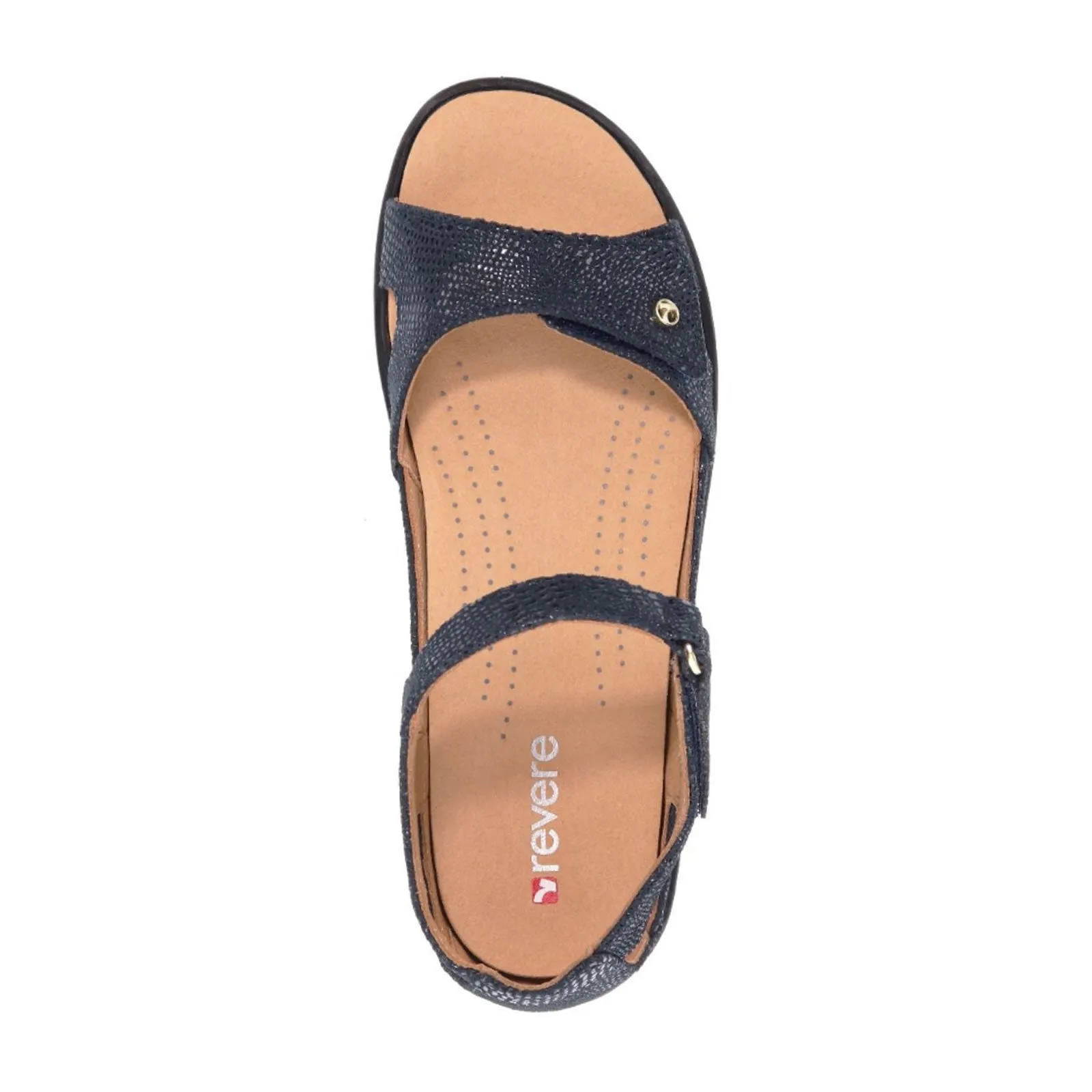Waterproof Slides Revere Portofino Backstrap Sandal (Women) - Navy Lizard