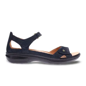 No-Slip Grip Revere Portofino Backstrap Sandal (Women) - Navy Lizard