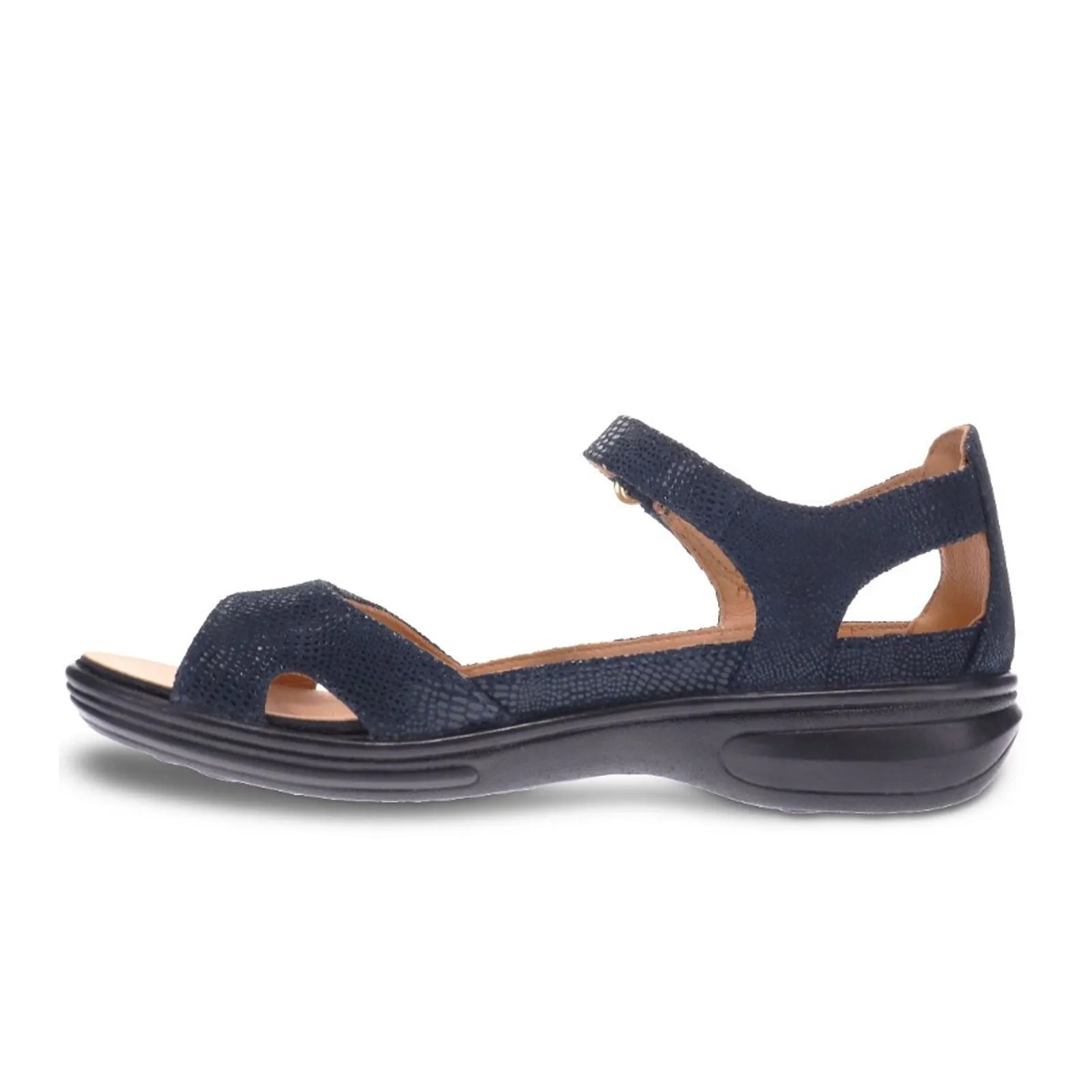 medium fit Revere Portofino Backstrap Sandal (Women) - Navy Lizard