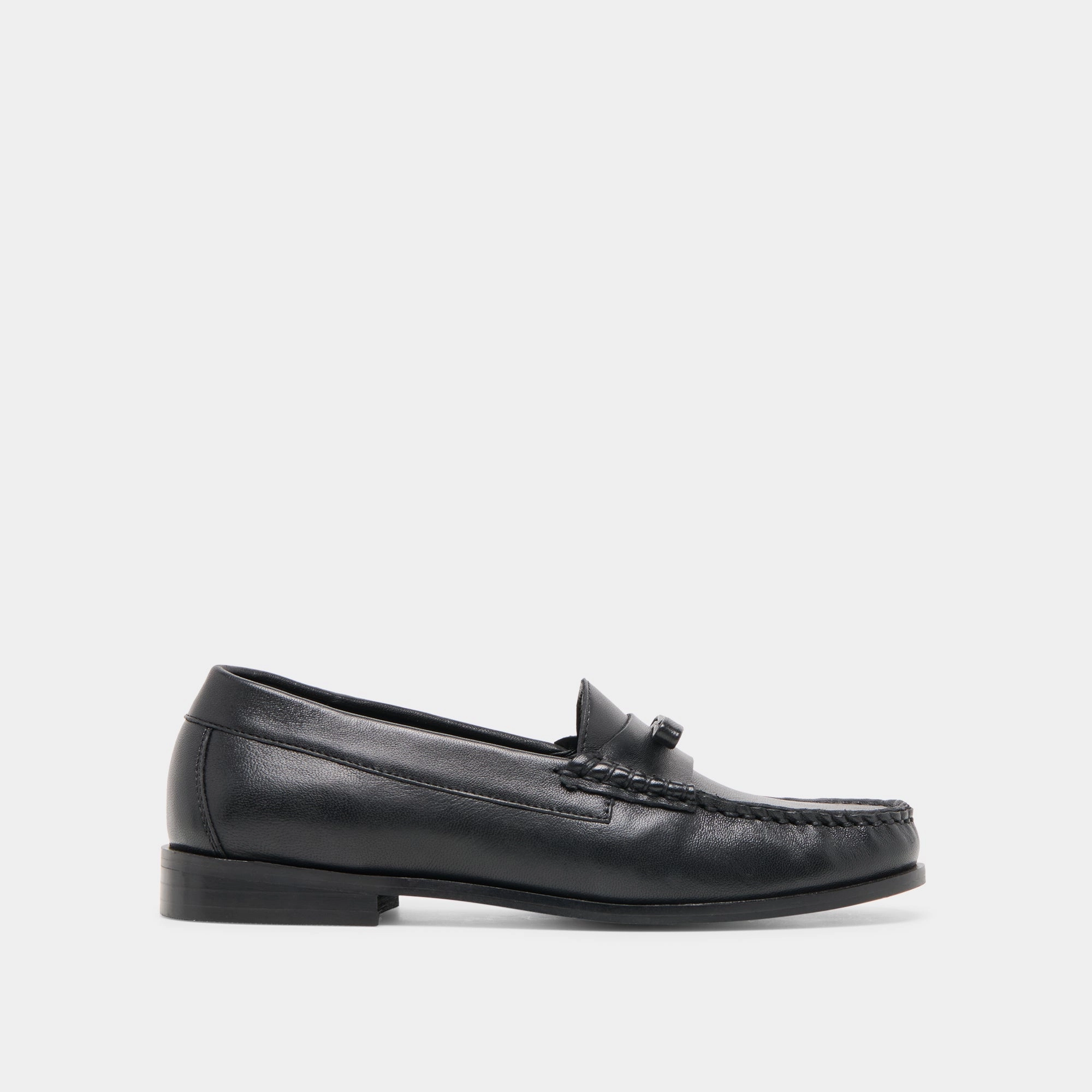 BARNEY LOAFERS BLACK LEATHER Luxury Look Chic Elegance