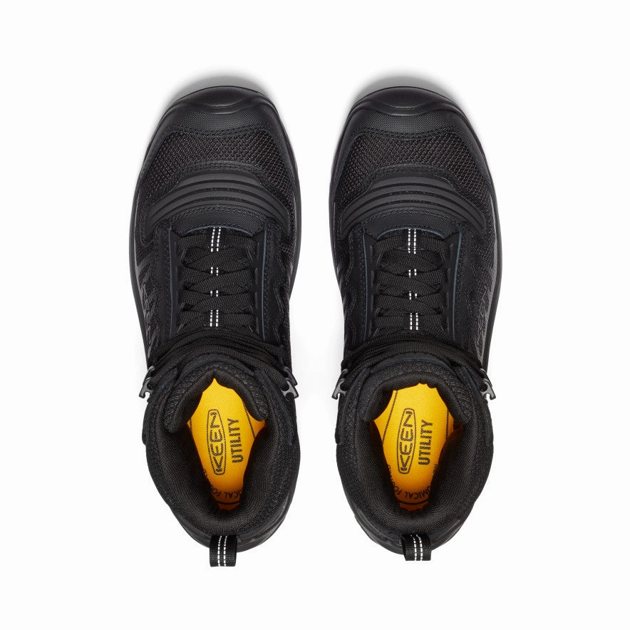 Breathable Weather Resistant User Desert Wear Men's Reno Waterproof Mid (Soft Toe)  |  Black/Black