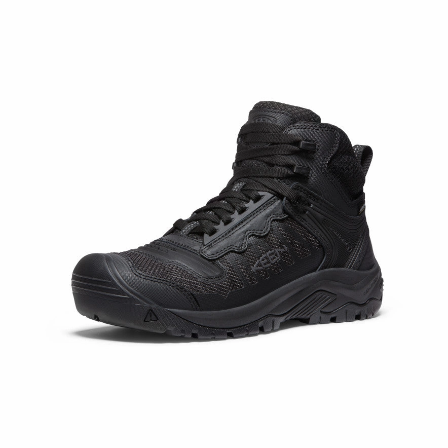 Men's Reno Waterproof Mid (Soft Toe)  |  Black/Black Comfortable Support