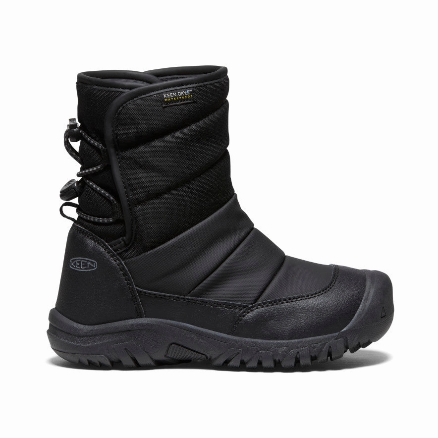 Big Kids' Puffrider Waterproof Winter Boot  |  Black/Steel Grey All-Purpose Use