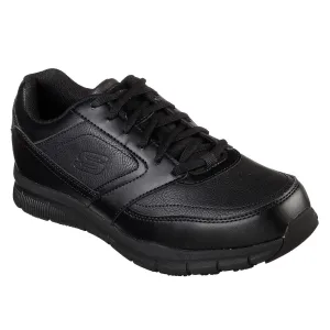 Wide-fit Smooth zipper closure Men's Slip Resistant Nampa SR Work Shoes 77156
