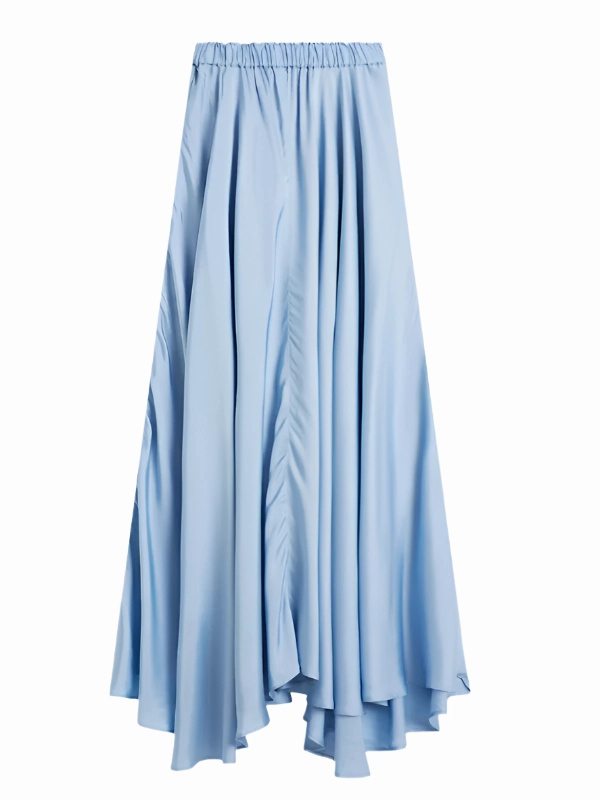 Como Maxi Skirt in Sky Blue Machine washable