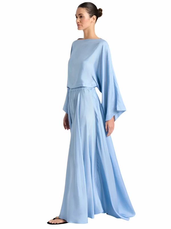 Como Maxi Skirt in Sky Blue Outfit Moodset