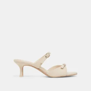 LORALI HEELS CREME LEATHER Fresh stability
