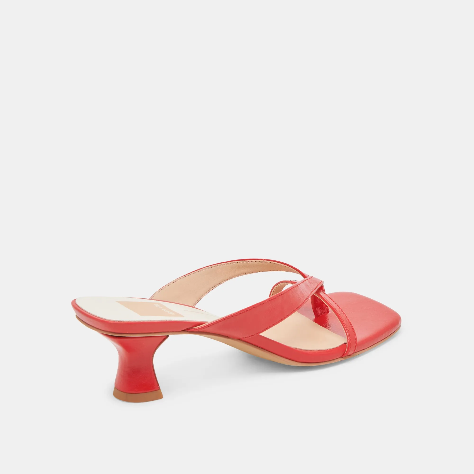 BREVEL WIDE HEELS CHILI LEATHER Orthotic Friendly Design Adjustable lacing