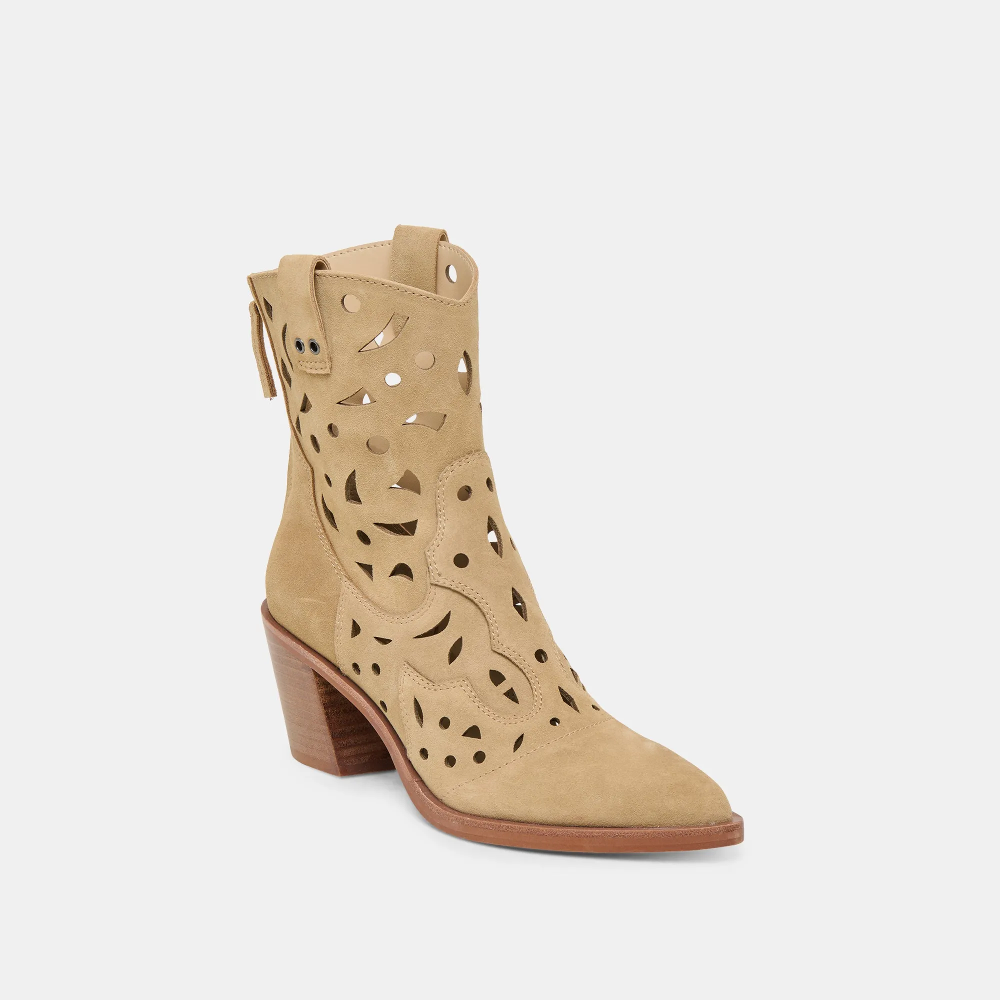 Sleek lines ZENOBI BOOTIES DK TAUPE SUEDE