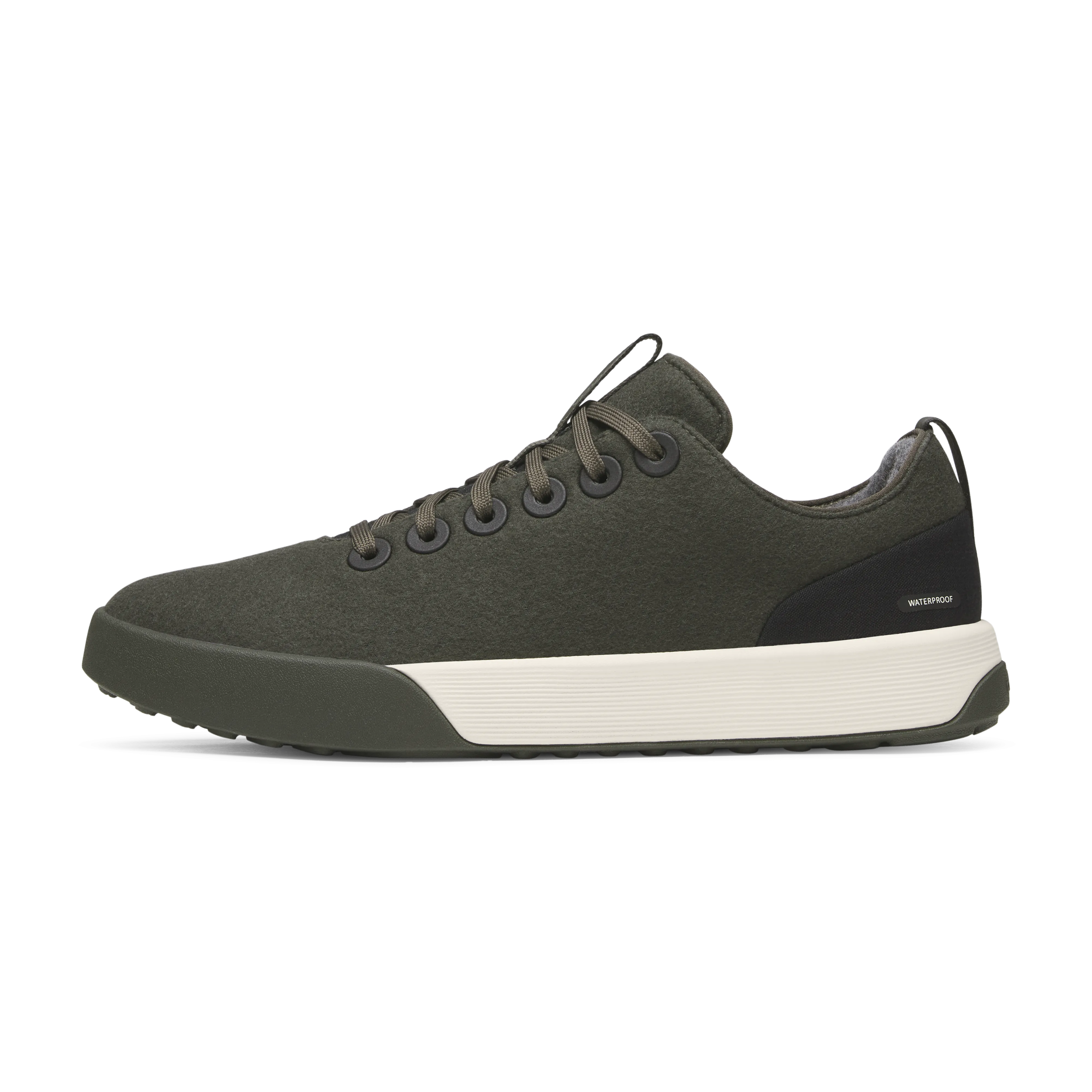 Men's Wool Cruiser Waterproof - Dark Jungle (Stony Cream Sole) Running Friendly Street Motion