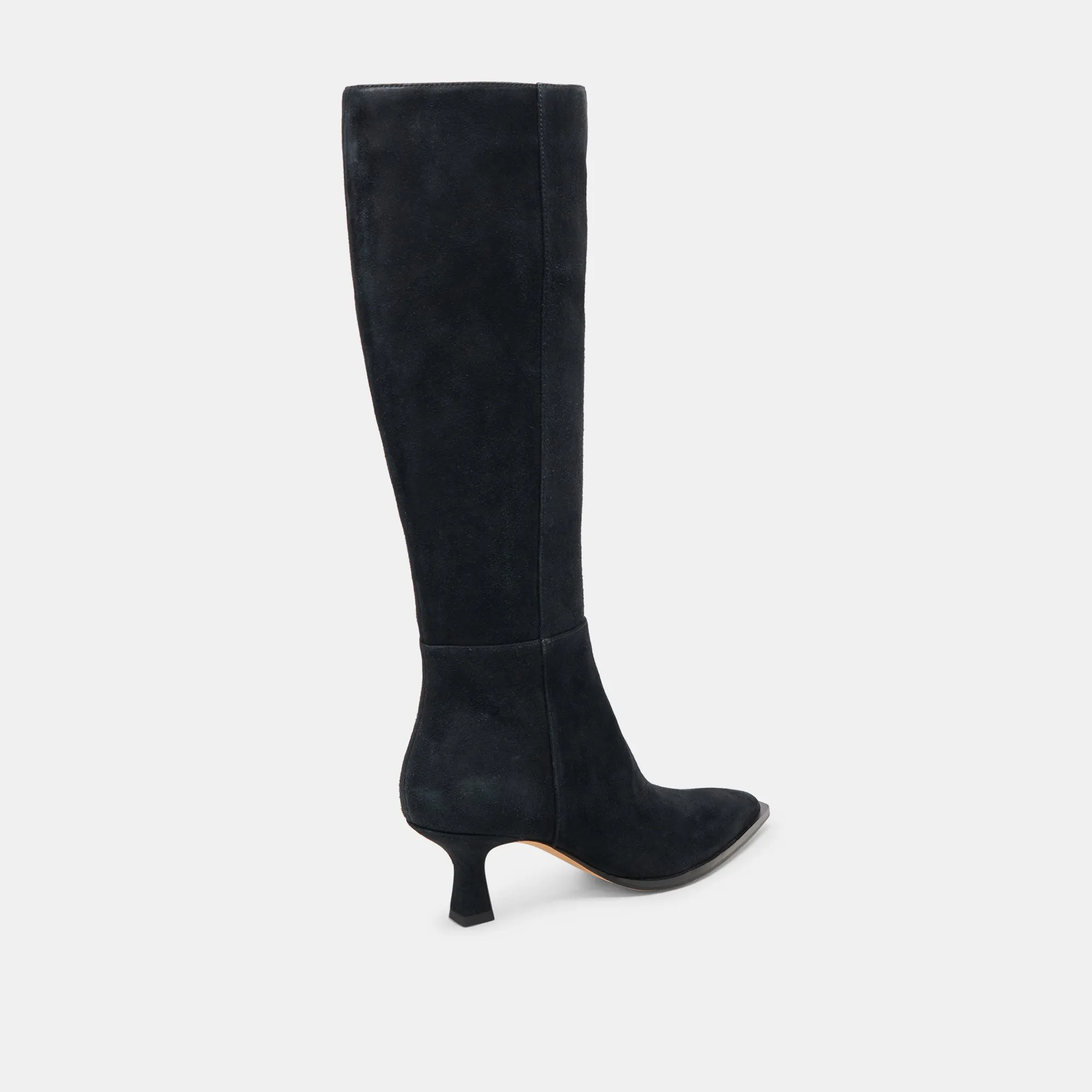 AUGGIE WIDE CALF BOOTS ONYX SUEDE Every Scene Simple Outline
