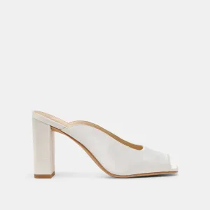 Motion Vibe SABELA HEELS OFF WHITE SATIN