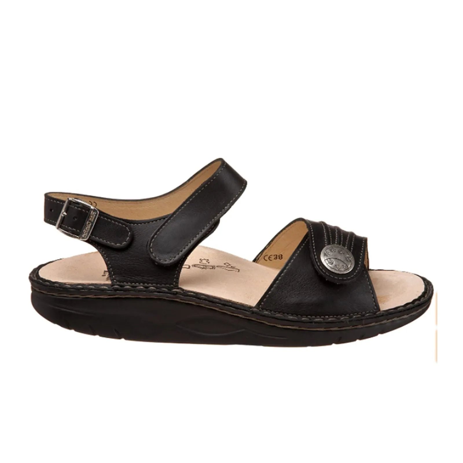 Stylish Design Finn Comfort Sausalito Backstrap Sandal (Women) - Schwarz Nappaseda