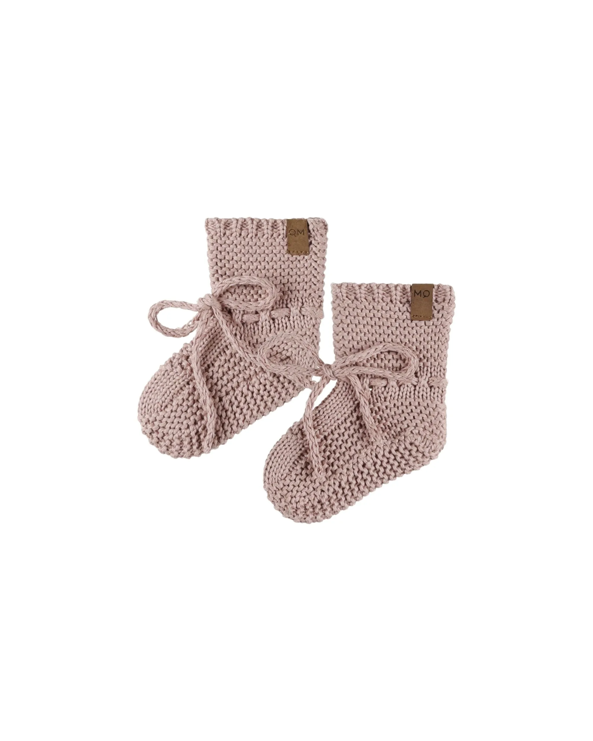 Knit Booties | Mauve Climate Friendly Hard Ground