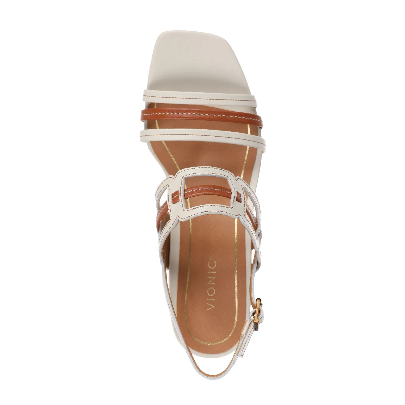 Minimal Fit Vionic Zaphira Heeled Sandal (Women) - Cream
