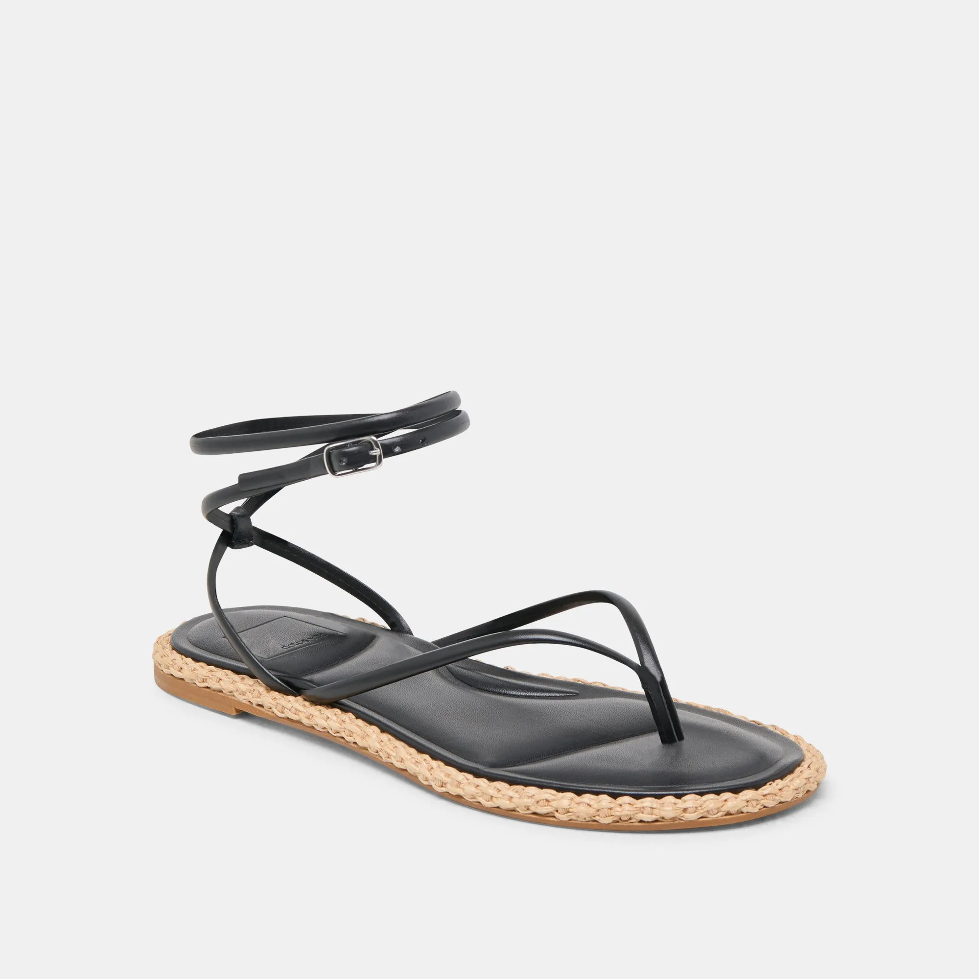COVE SANDALS BLACK LEATHER Strap