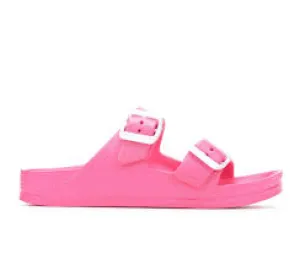 Little Jasmin - Hot Pink High Traction Outdoor Trek Snake print