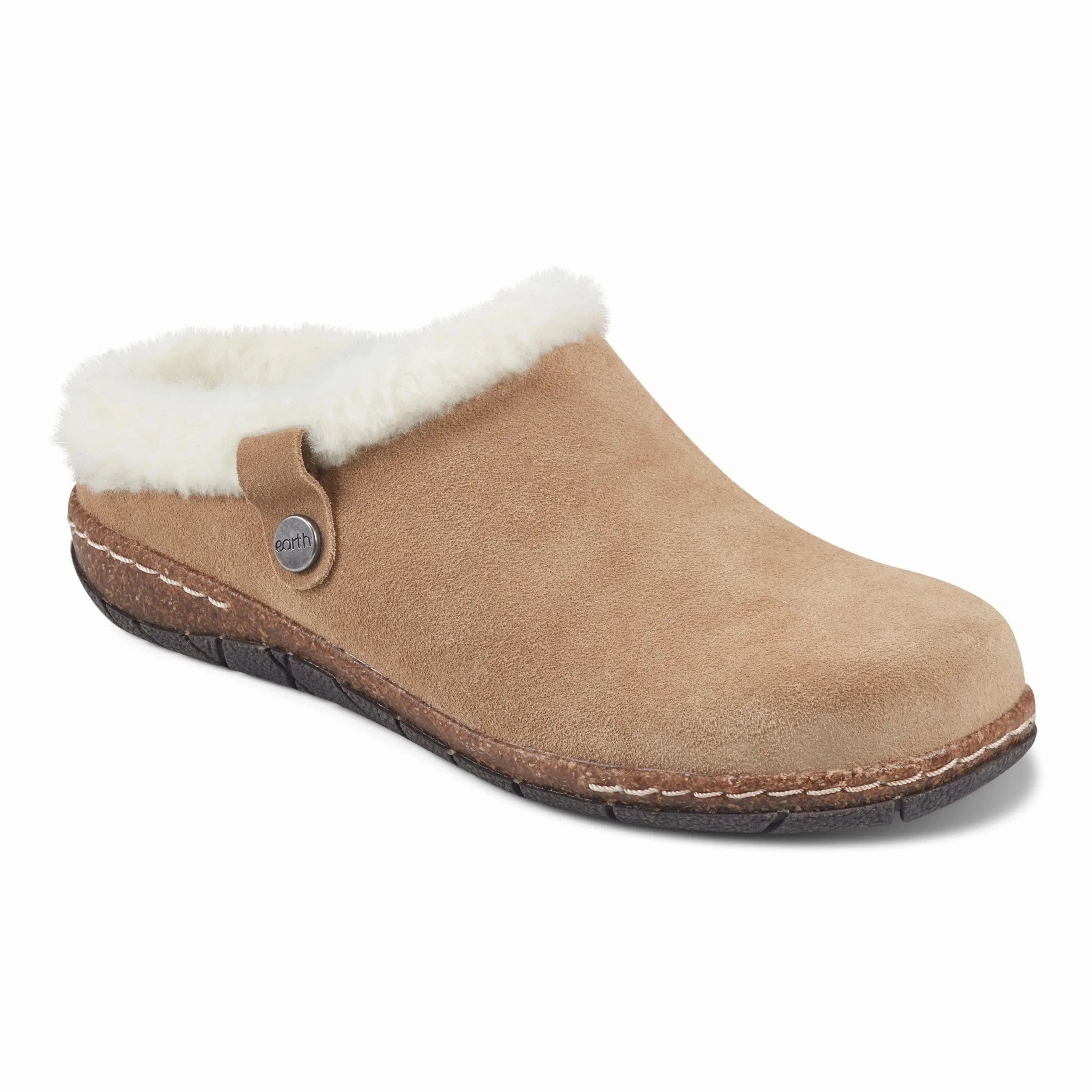 Elena Cold Weather Round Toe Casual Slip-on Clogs Life Joy Cozy Design