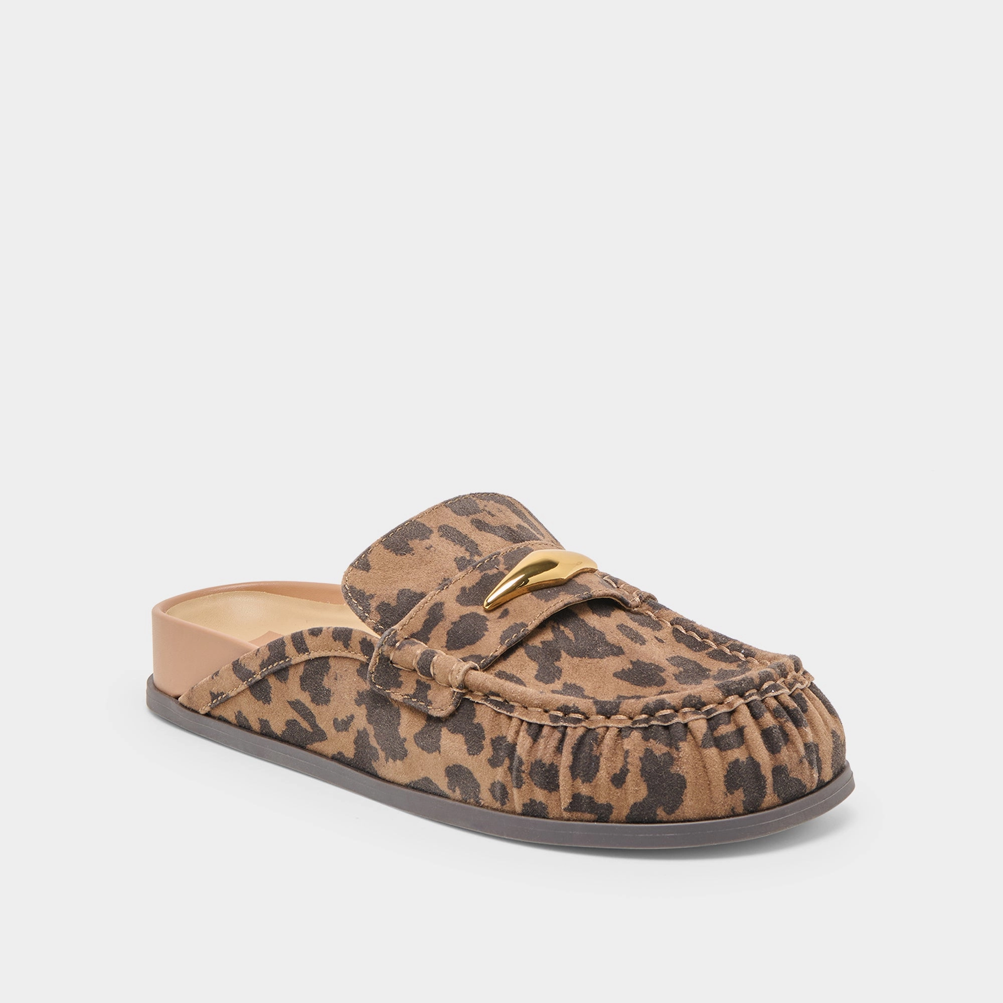 Modern Comfort JODERO FLATS BROWN LEOPARD PRINTED SUEDE