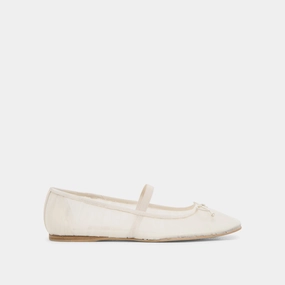 RAEVEN BALLET FLATS WHITE TULLE Perfect Form