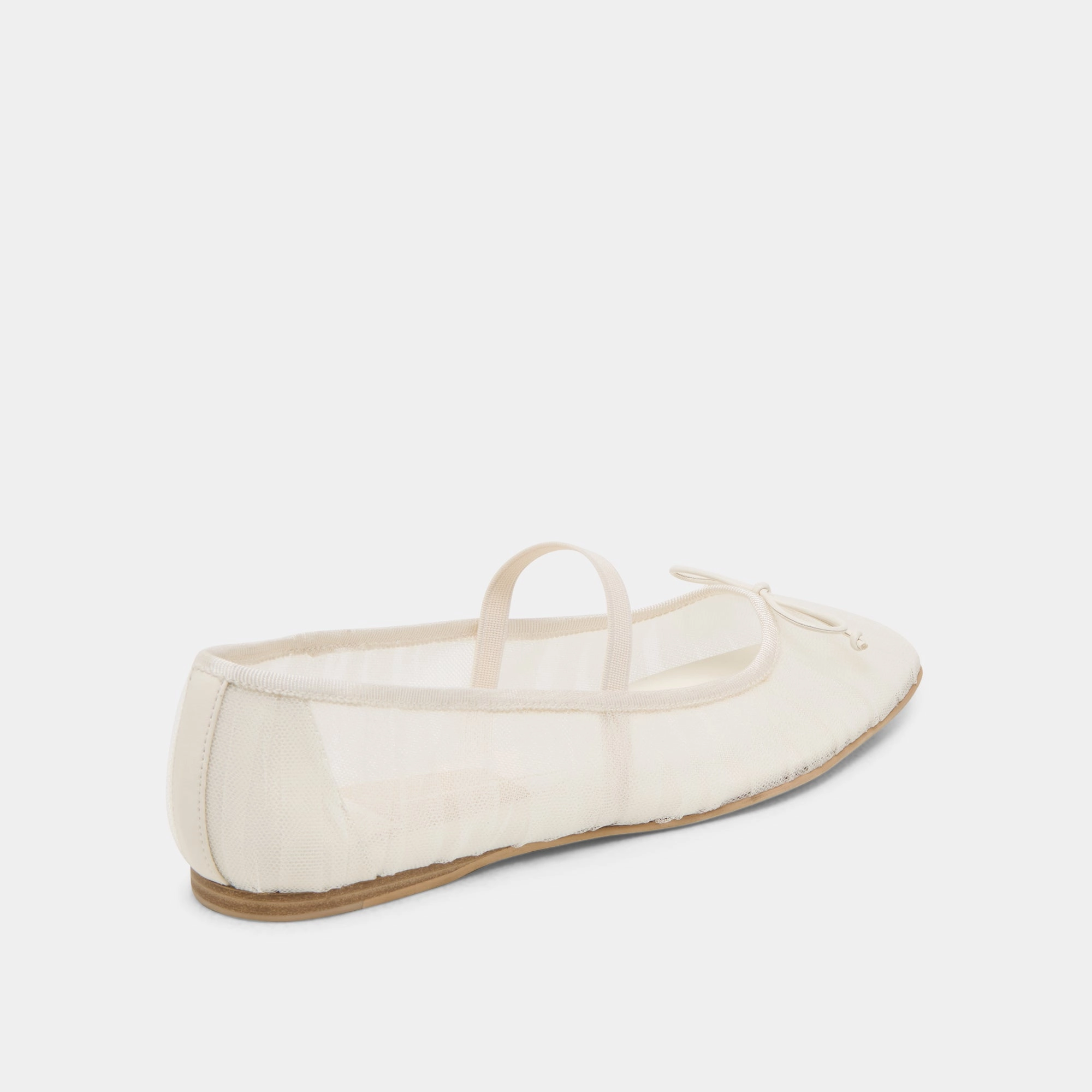 RAEVEN BALLET FLATS WHITE TULLE Soft Pad Italian Flair
