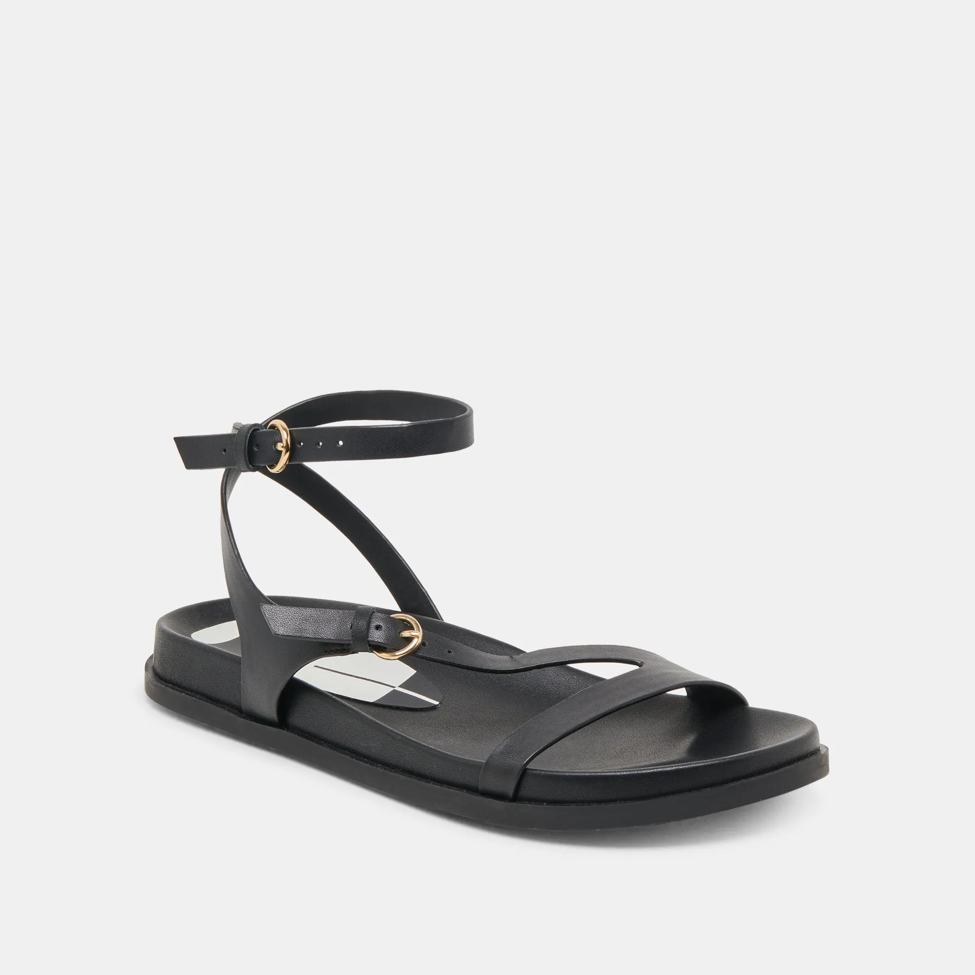 energy-efficient DARLIS SANDALS BLACK LEATHER