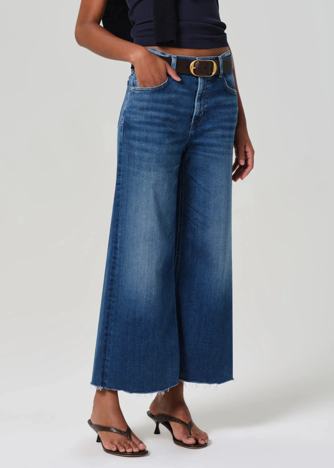 Lyra Wide Leg Crop In Ambry Trend Design Comfortable Tailoring