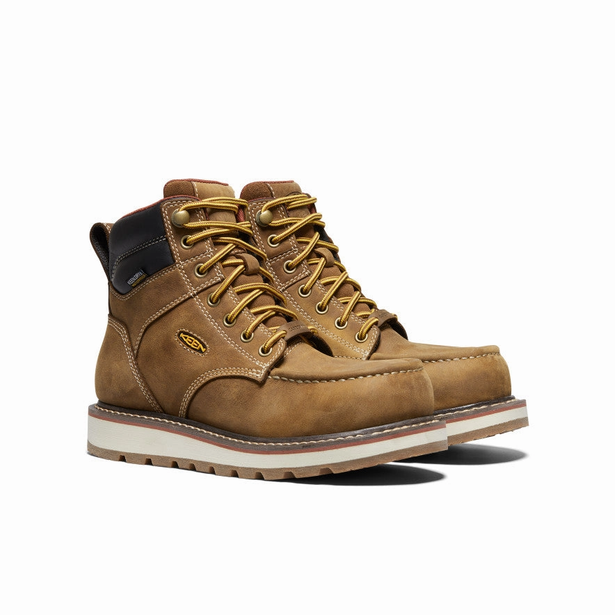 Comfort Flex Women's Cincinnati 6" Waterproof Boot (Carbon Toe)  |  Belgian/Sandshell